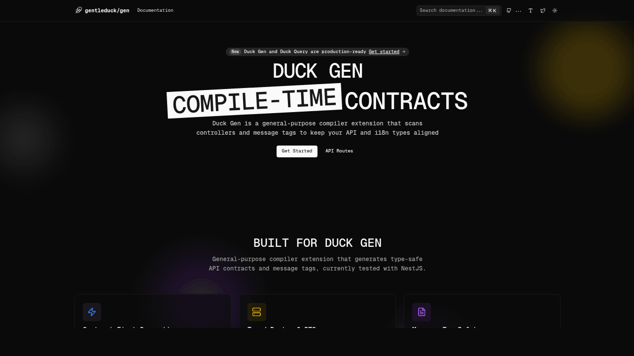 Duck Gen documentation